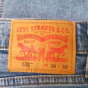 Levis 531 Athletic fit Light blue wash